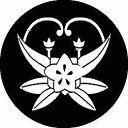 【送料無料】家紋シール 蟹竜胆 丸型 or 四角 KS-0322