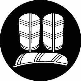 乐天商城 - 【送料無料】家紋シール 割り敷き鷹に並び鷹の羽 丸型 or 四角 KS-0374