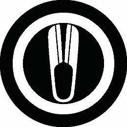 乐天商城 - 【送料無料】家紋シール 丸に一つ鋏 丸型 or 四角 KS-0436