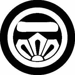 乐天商城 - 【送料無料】家紋シール 丸に一文字に三つ剣 丸型 or 四角 KS-0440