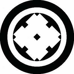 乐天商城 - 【送料無料】家紋シール 丸に角立て太い井筒 丸型 or 四角 KS-0476