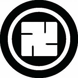 Rakuten - 【送料無料】家紋シール 丸に左万字 丸型 or 四角 KS-0543