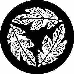 乐天商城 - 【送料無料】家紋シール 丸に三つ菊の葉 丸型 or 四角 KS-0559