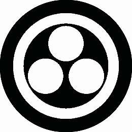 乐天商城 - 【送料無料】家紋シール 丸に三つ星 丸型 or 四角 KS-0567