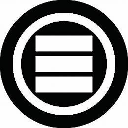 乐天商城 - 【送料無料】家紋シール 丸に算木2 丸型 or 四角 KS-0602