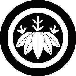 【送料無料】家紋シール 丸に篠笹 丸型 or 四角 KS-0624