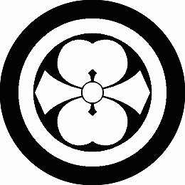 乐天商城 - 【送料無料】家紋シール 丸に二つ剣片喰 丸型 or 四角 KS-0710