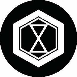 【送料無料】家紋シール 亀甲に輪鼓 丸型 or 四角 KS-0898