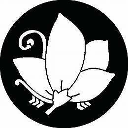 乐天商城 - 【送料無料】家紋シール 桔梗蝶 丸型 or 四角 KS-0932