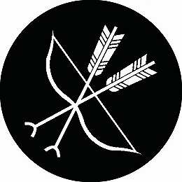 乐天商城 - 【送料無料】家紋シール 弓矢 丸型 or 四角 KS-0944