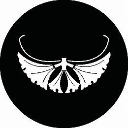 乐天商城 - 【送料無料】家紋シール 銀杏蝶 丸型 or 四角 KS-0962