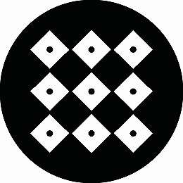 乐天商城 - 【送料無料】家紋シール 九つ目結 丸型 or 四角 KS-0967