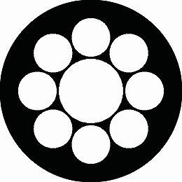 楽天市場】家紋シール 九曜の通販