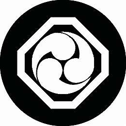 乐天商城 - 【送料無料】家紋シール 隅切り角に左三つ巴 丸型 or 四角 KS-0988