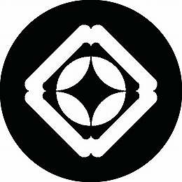 乐天商城 - 【送料無料】家紋シール 隅入り角に七宝 丸型 or 四角 KS-1010