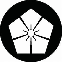 【送料無料】家紋シール 剣形桔梗 丸型 or 四角 KS-1065