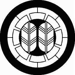 乐天商城 - 【送料無料】家紋シール 源氏輪に並び鷹の羽 丸型 or 四角 KS-1090