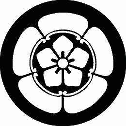 乐天商城 - 【送料無料】家紋シール 五つ瓜に桔梗 丸型 or 四角 KS-1102