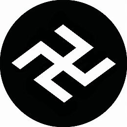 【送料無料】家紋シール 五つ割り左万字菱 丸型 or 四角 KS-1115