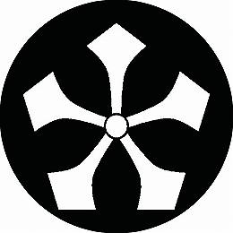 乐天商城 - 【送料無料】家紋シール 五つ剣 丸型 or 四角 KS-1119