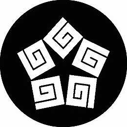 乐天商城 - 【送料無料】家紋シール 五つ変わり稲妻 丸型 or 四角 KS-1136