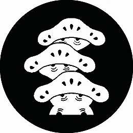 乐天商城 - 【送料無料】家紋シール 光琳三階松 丸型 or 四角 KS-1182