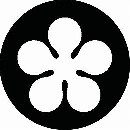 【送料無料】家紋シール 光琳梅鉢 丸型 or 四角 KS-1187