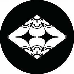 乐天商城 - 【送料無料】家紋シール 向かい木瓜菱 丸型 or 四角 KS-1210