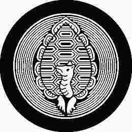 乐天商城 - 【送料無料】家紋シール 向こう亀丸 丸型 or 四角 KS-1214