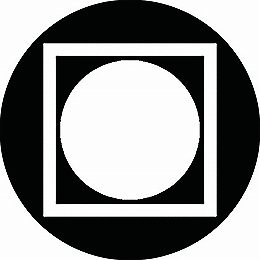 【送料無料】家紋シール 黒田枡形に月 丸型 or 四角 KS-1232