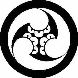 乐天商城 - 【送料無料】家紋シール 左三ッ藤巴 丸型 or 四角 KS-1249