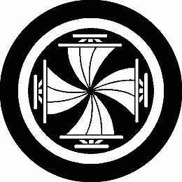 乐天商城 - 【送料無料】家紋シール 細輪に四つ帆 丸型 or 四角 KS-1295