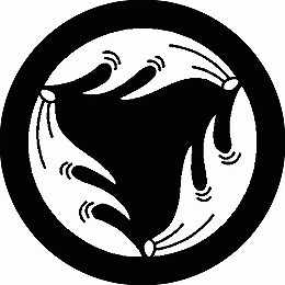 乐天商城 - 【送料無料】家紋シール 三つ割り角 丸型 or 四角 KS-1348