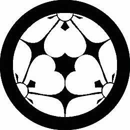 乐天商城 - 【送料無料】家紋シール 三つ割り片喰 丸型 or 四角 KS-1372