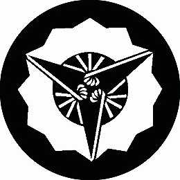 乐天商城 - 【送料無料】家紋シール 三つ雁木扇 丸型 or 四角 KS-1384