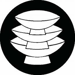 乐天商城 - 【送料無料】家紋シール 三つ重ね盃 丸型 or 四角 KS-1423