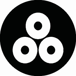 乐天商城 - 【送料無料】家紋シール 三つ盛り蛇の目 丸型 or 四角 KS-1453