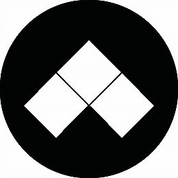 Rakuten - 【送料無料】家紋シール 三つ盛り菱 丸型 or 四角 KS-1463