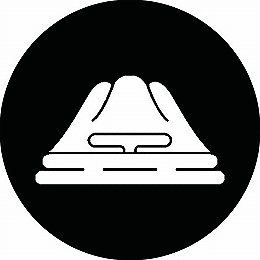 樂天商城 - 【送料無料】家紋シール 山に霞 丸型 or 四角 KS-1623