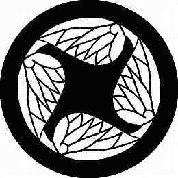 乐天商城 - 【送料無料】家紋シール 四つ割り葵 丸型 or 四角 KS-1644