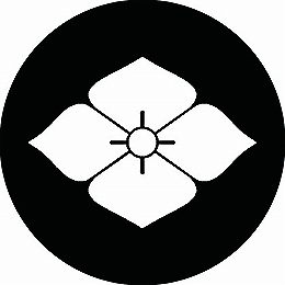 乐天商城 - 【送料無料】家紋シール 四つ桔梗菱 丸型 or 四角 KS-1648