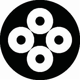 乐天商城 - 【送料無料】家紋シール 四つ蛇の目 丸型 or 四角 KS-1652