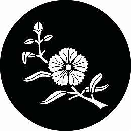 乐天商城 - 【送料無料】家紋シール 枝撫子 丸型 or 四角 KS-1709