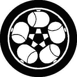 乐天商城 - 【送料無料】家紋シール 糸輪に五つ槌 丸型 or 四角 KS-1746