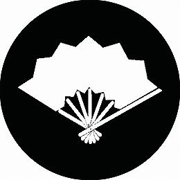 Stickers - 【送料無料】家紋シール 七本骨雁木扇 丸型 or 四角 KS-1815