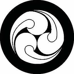 乐天商城 - 【送料無料】家紋シール 小付き三つ巴 丸型 or 四角 KS-1886