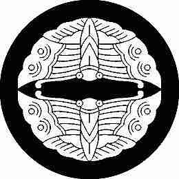 乐天商城 - 【送料無料】家紋シール 上下向かい蝶 丸型 or 四角 KS-1915