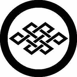 乐天商城 - 【送料無料】家紋シール 石持ち地抜き角宝結び 丸型 or 四角 KS-1993