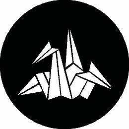 乐天商城 - 【送料無料】家紋シール 折り鶴 丸型 or 四角 KS-2059