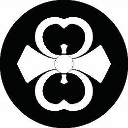 乐天商城 - 【送料無料】家紋シール 中陰の二つ剣方喰 丸型 or 四角 KS-2231